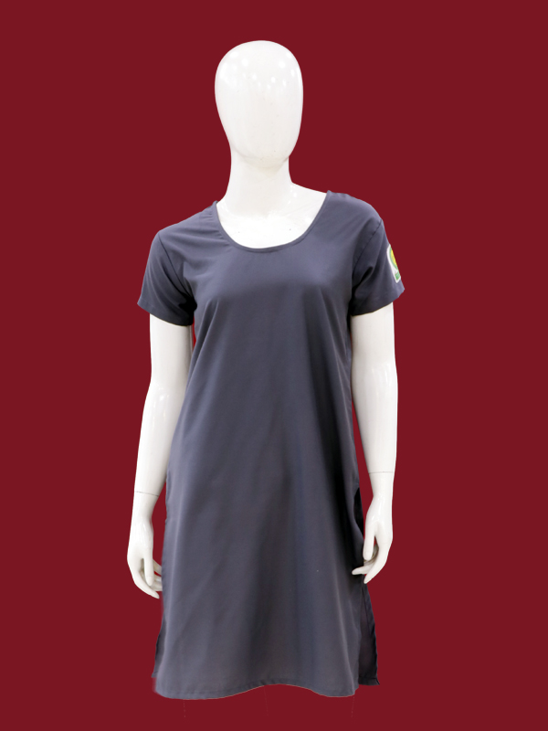 GREY SPUN KURTA H/S  WITH MONO FOR GIRLS